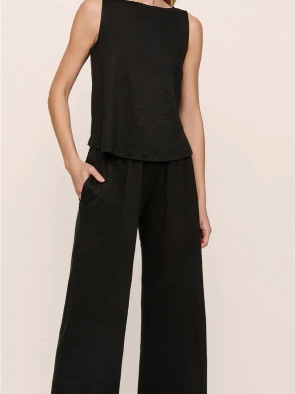 Eberjey Organic Linen Knit High Waisted Pant Sz M **NWT**